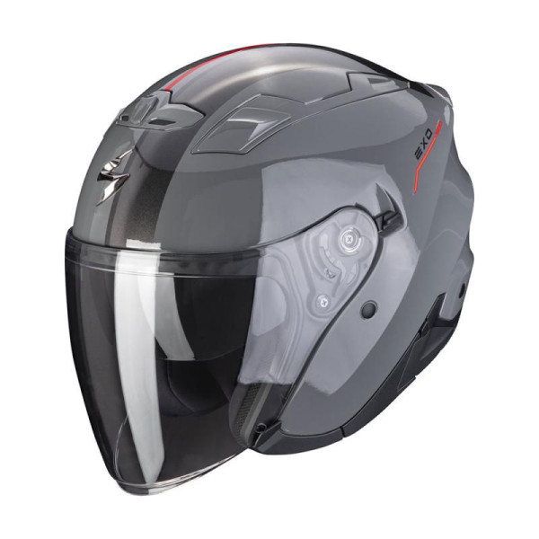 Scorpion Helmets Exo 230 sr cement grey/red med